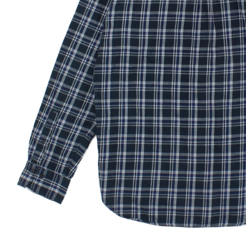 Mens Plaid Shirt Nordic Twill Regular Fit Button Down