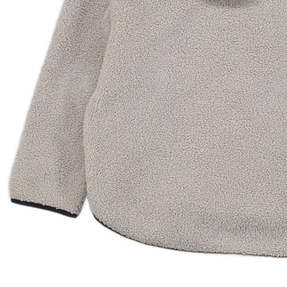 Womens Sherpa Fleece Hoodie Relaxed Fit