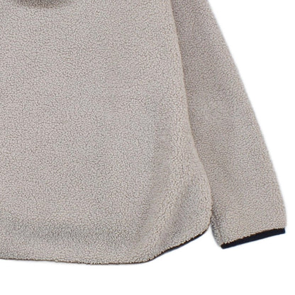 Womens Sherpa Fleece Hoodie Relaxed Fit