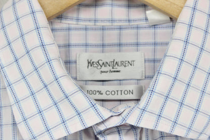 Mens Shirt Check Short Sleeve