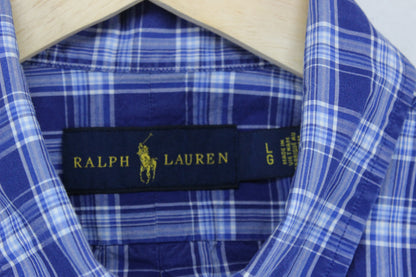 Mens Plaid Shirt Button Down Long Sleeve