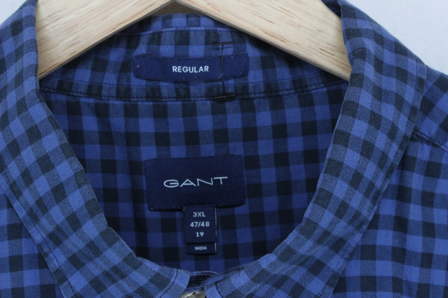 Mens Check Shirt Long Sleeve Button Down