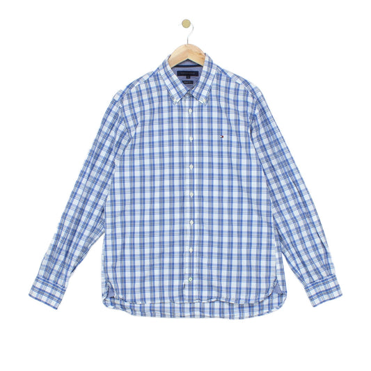 Mens Check Shirt Long Sleeve Regular Fit
