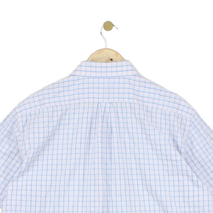 Mens Shirt Check Short Sleeve