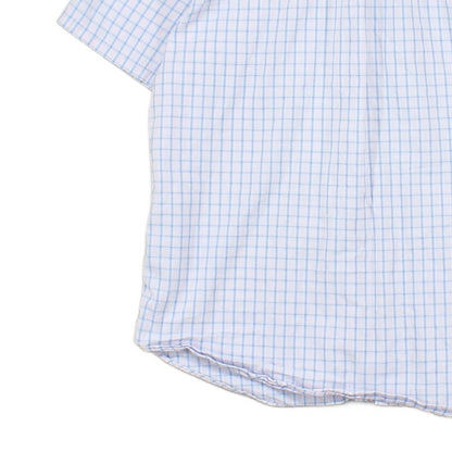 Mens Shirt Check Short Sleeve
