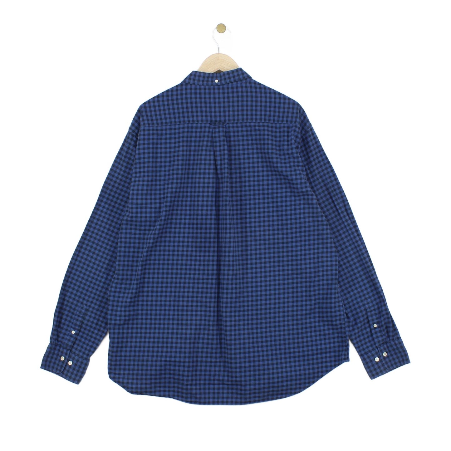 Mens Check Shirt Long Sleeve Button Down