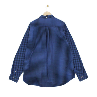 Mens Check Shirt Long Sleeve Button Down