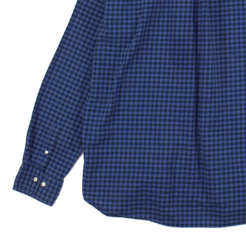 Mens Check Shirt Long Sleeve Button Down