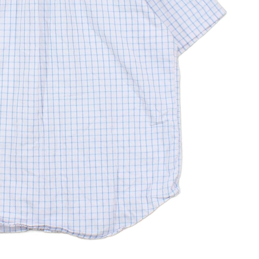 Mens Shirt Check Short Sleeve