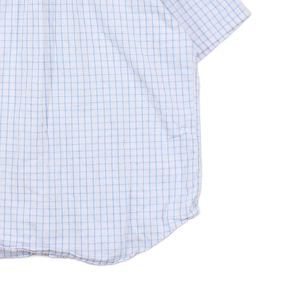 Mens Shirt Check Short Sleeve