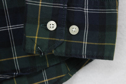 Mens Plaid Shirt Tartan Tailored