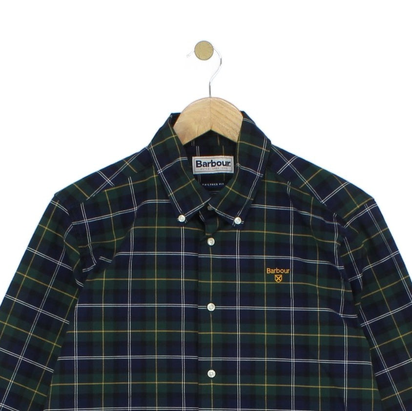 Mens Plaid Shirt Tartan Tailored