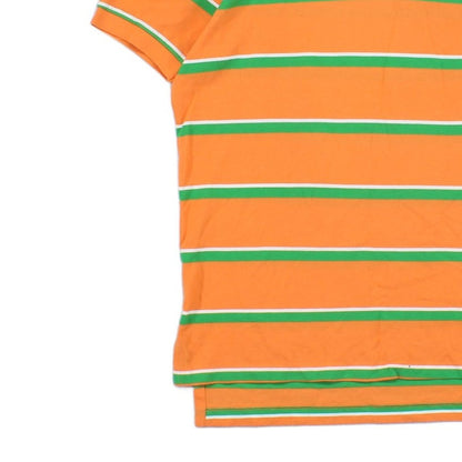 Mens Striped Polo Shirt Short Sleeve