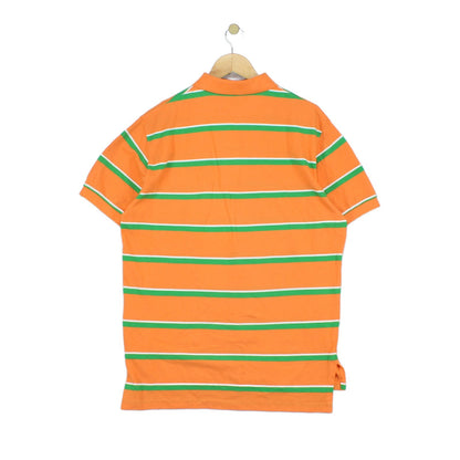 Mens Striped Polo Shirt Short Sleeve