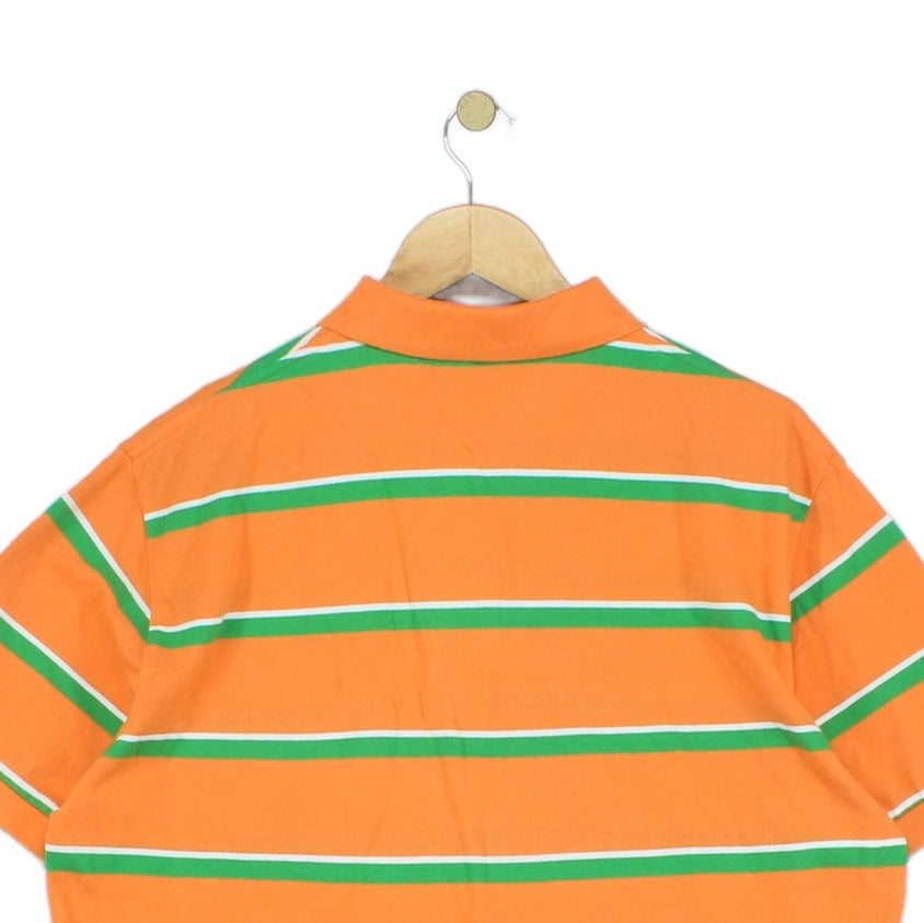 Mens Striped Polo Shirt Short Sleeve