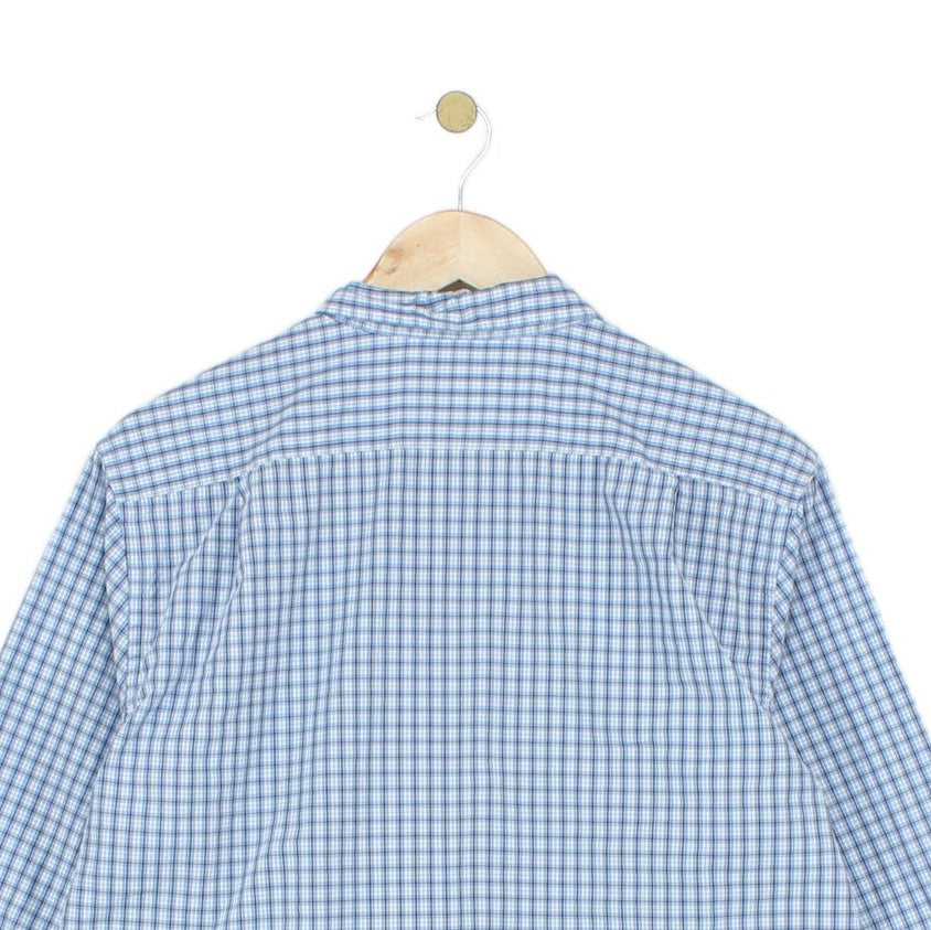 Mens Check Shirt Long Sleeve Regular Fit