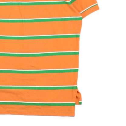 Mens Striped Polo Shirt Short Sleeve