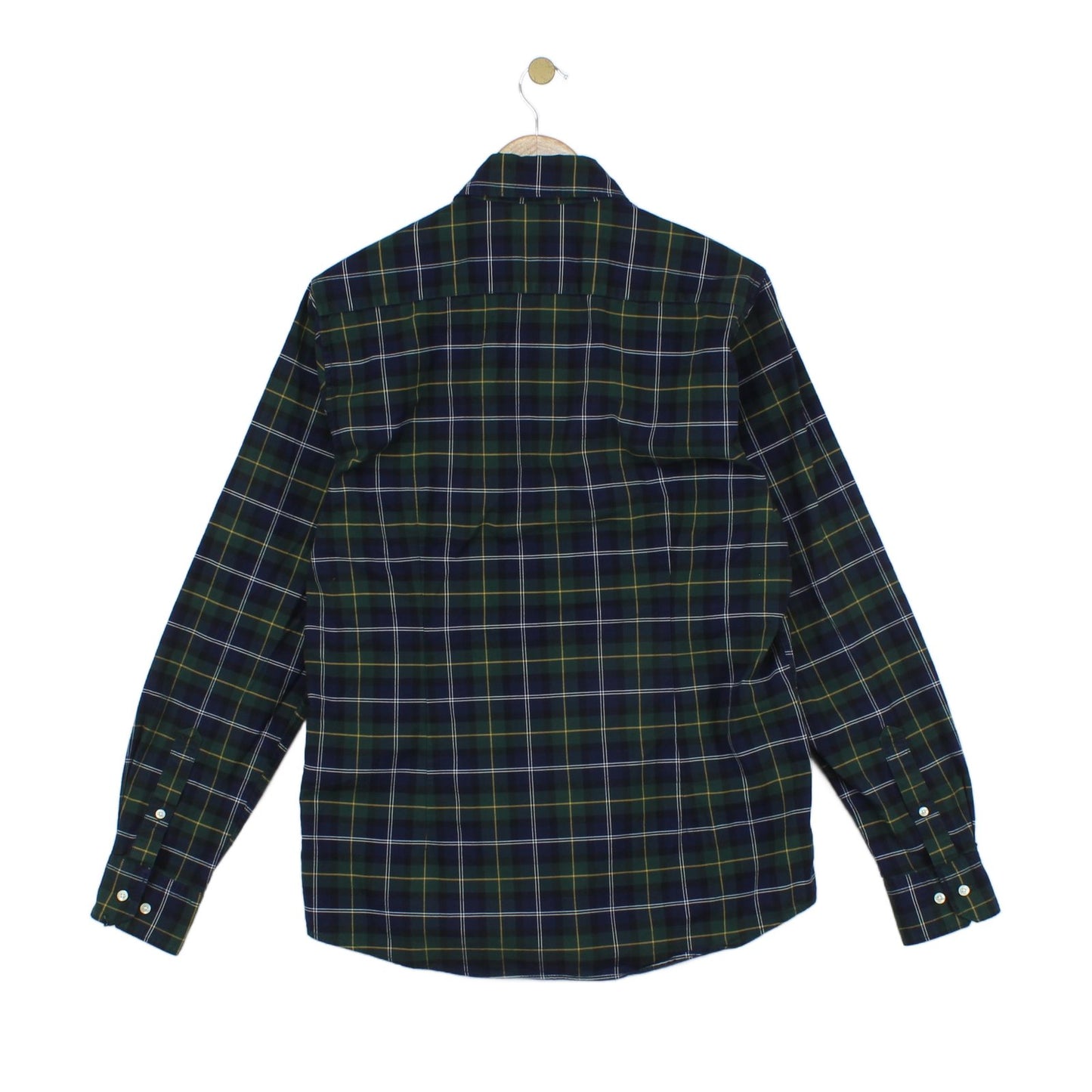 Mens Plaid Shirt Tartan Tailored
