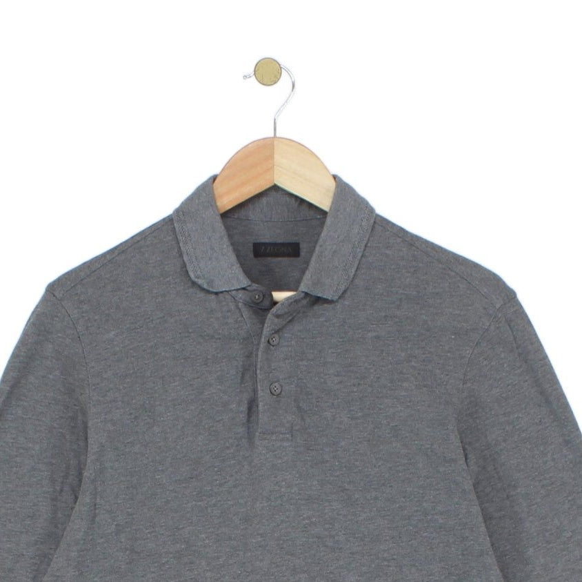 Mens Polo Shirt Long Sleeve Classic