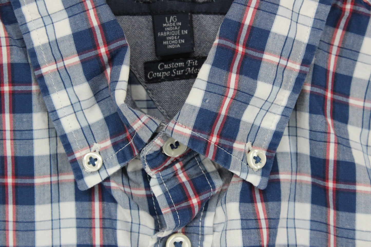 Mens Plaid Shirt Long Sleeve Custom Fit
