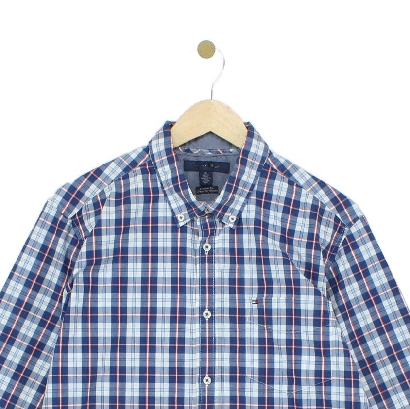 Mens Plaid Shirt Long Sleeve Custom Fit