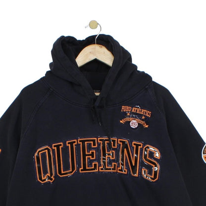 Mens Queens Hoodie Oversized Embroidered