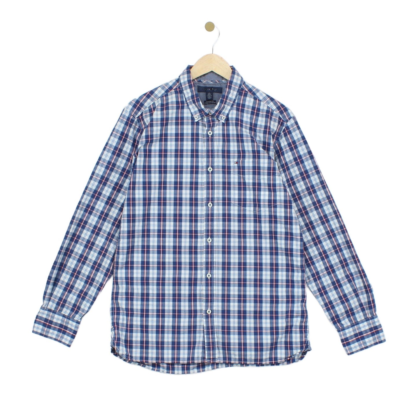 Mens Plaid Shirt Long Sleeve Custom Fit