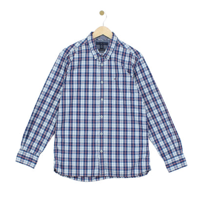 Mens Plaid Shirt Long Sleeve Custom Fit