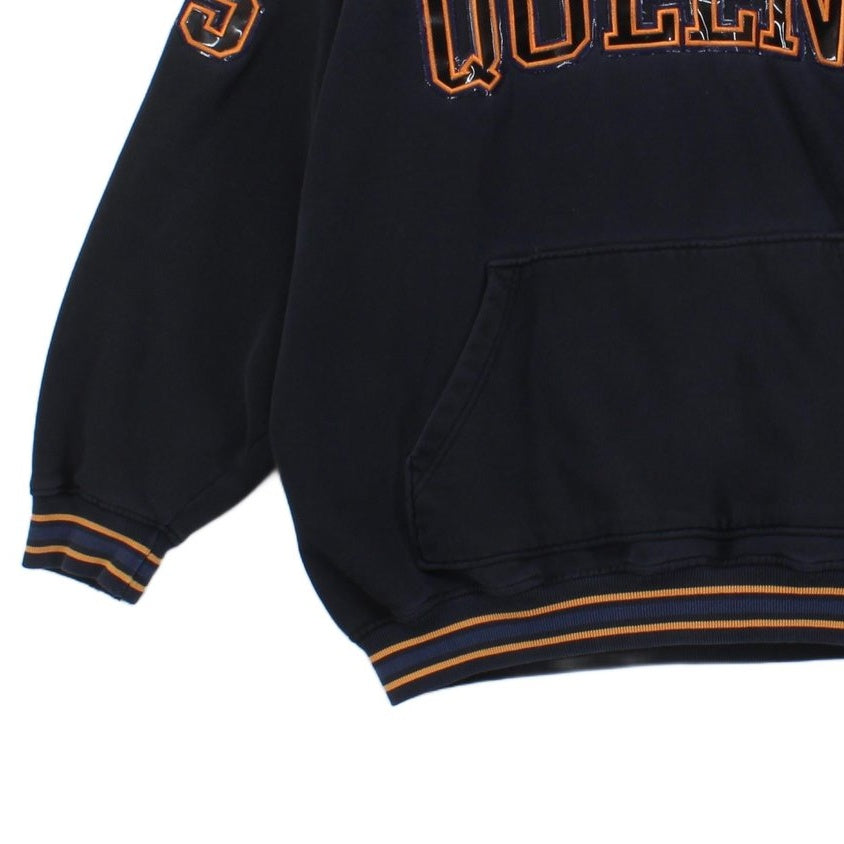 Mens Queens Hoodie Oversized Embroidered
