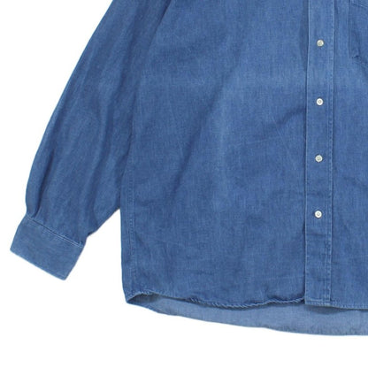 Mens Denim Shirt Long Sleeve Button Up