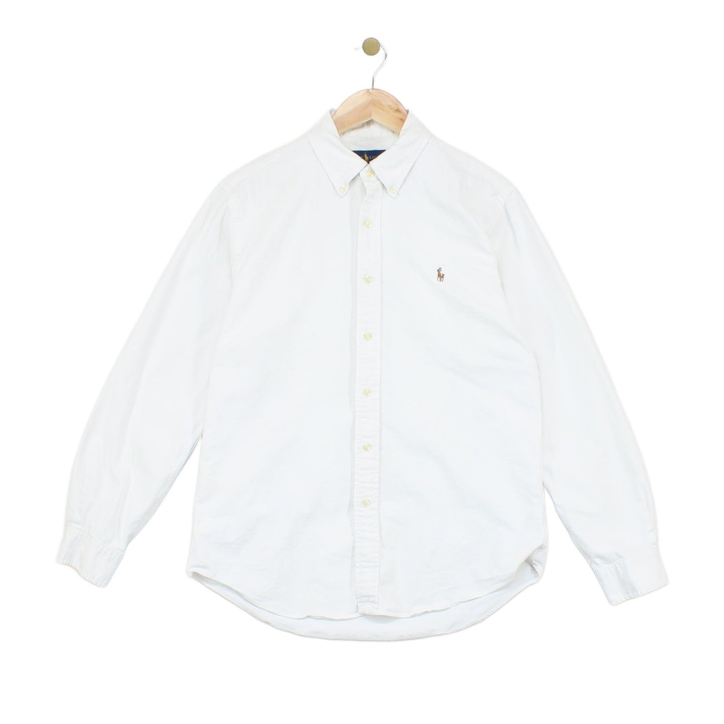 Mens Oxford Shirt Slim Fit Long Sleeve