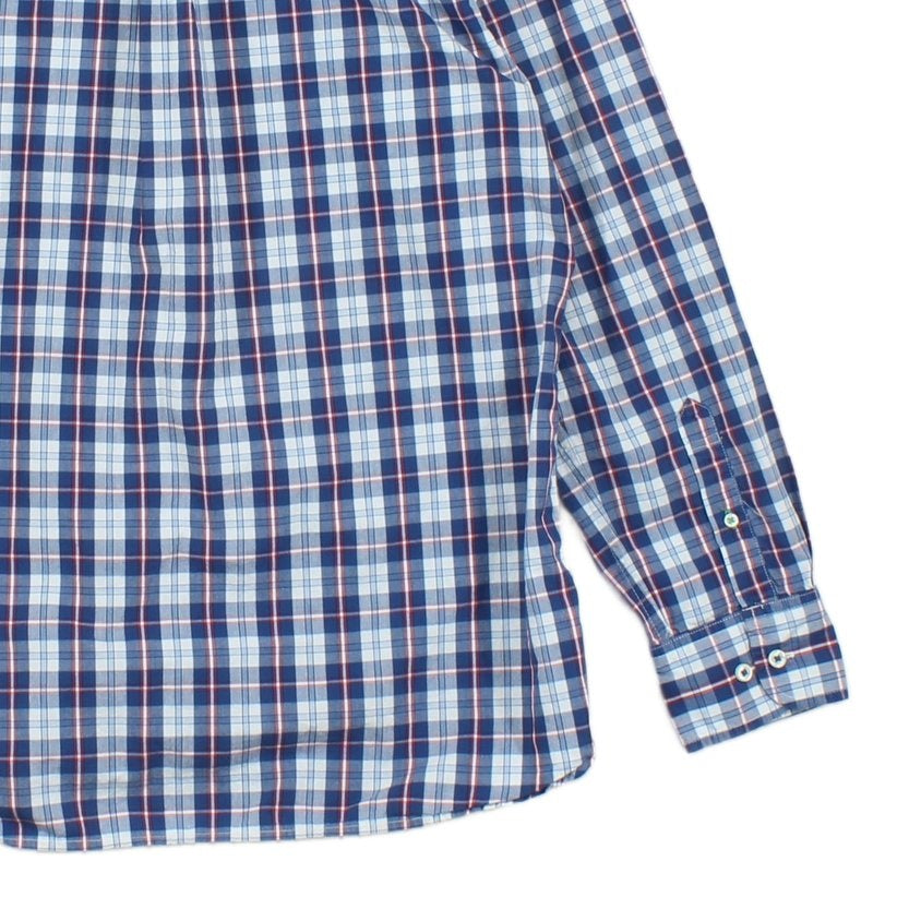 Mens Plaid Shirt Long Sleeve Custom Fit