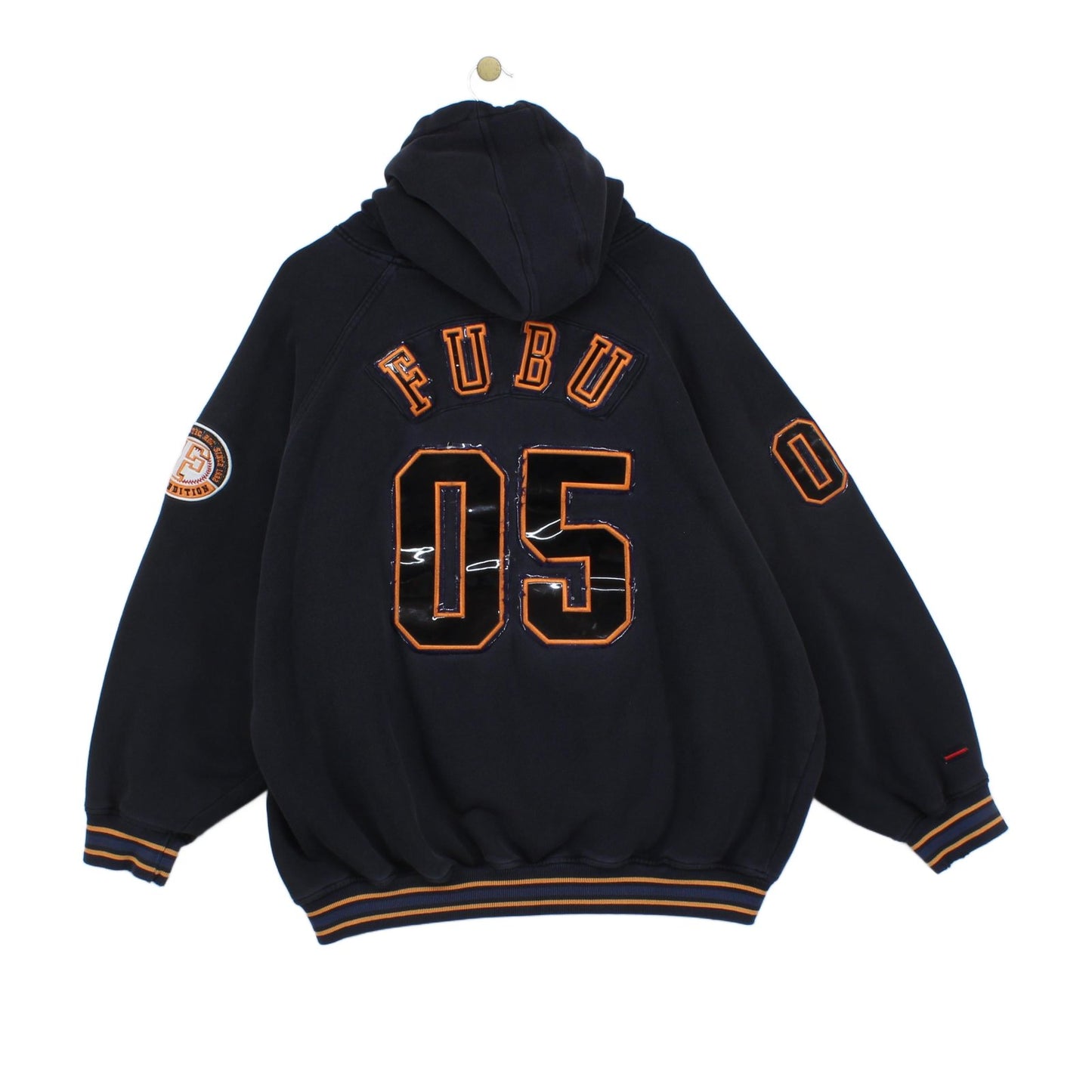 Mens Queens Hoodie Oversized Embroidered