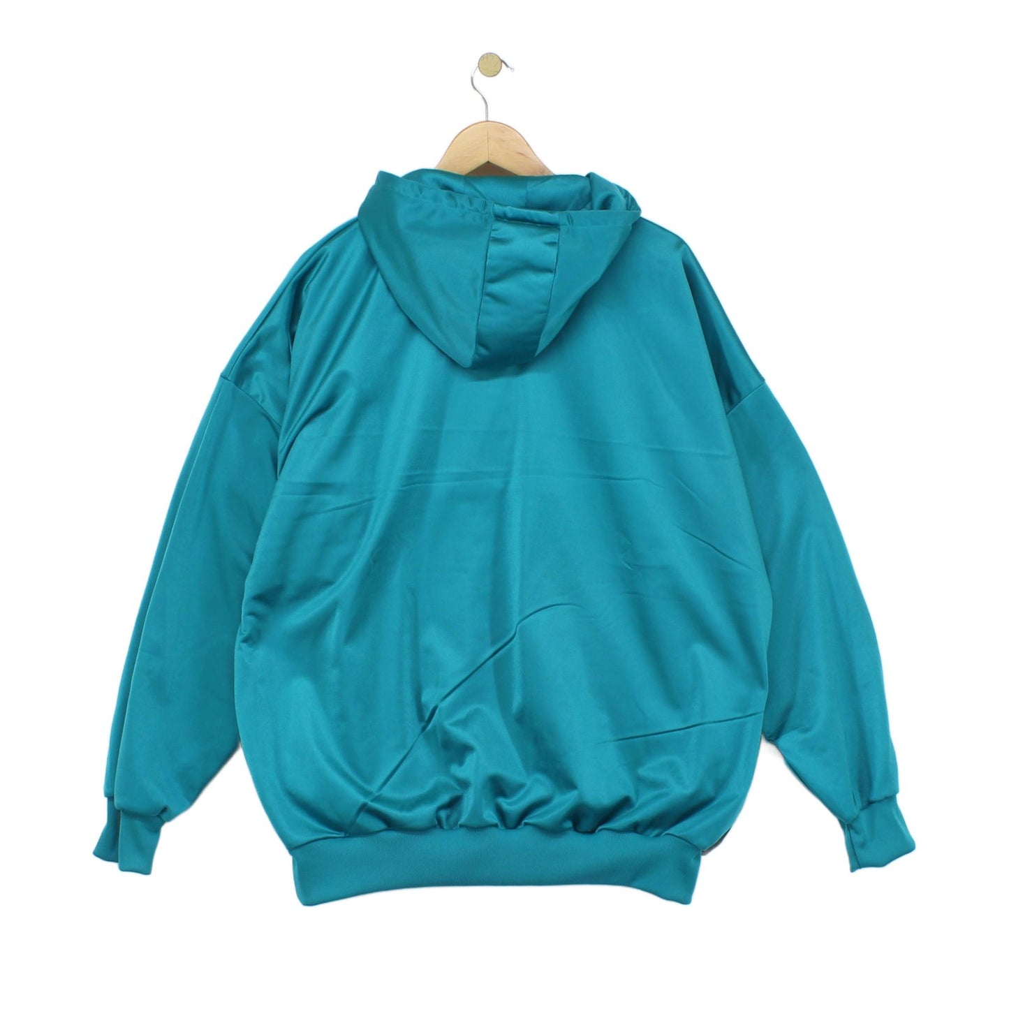 Mens 1/4 Zip Hoodie Oversized Streetwear Logo