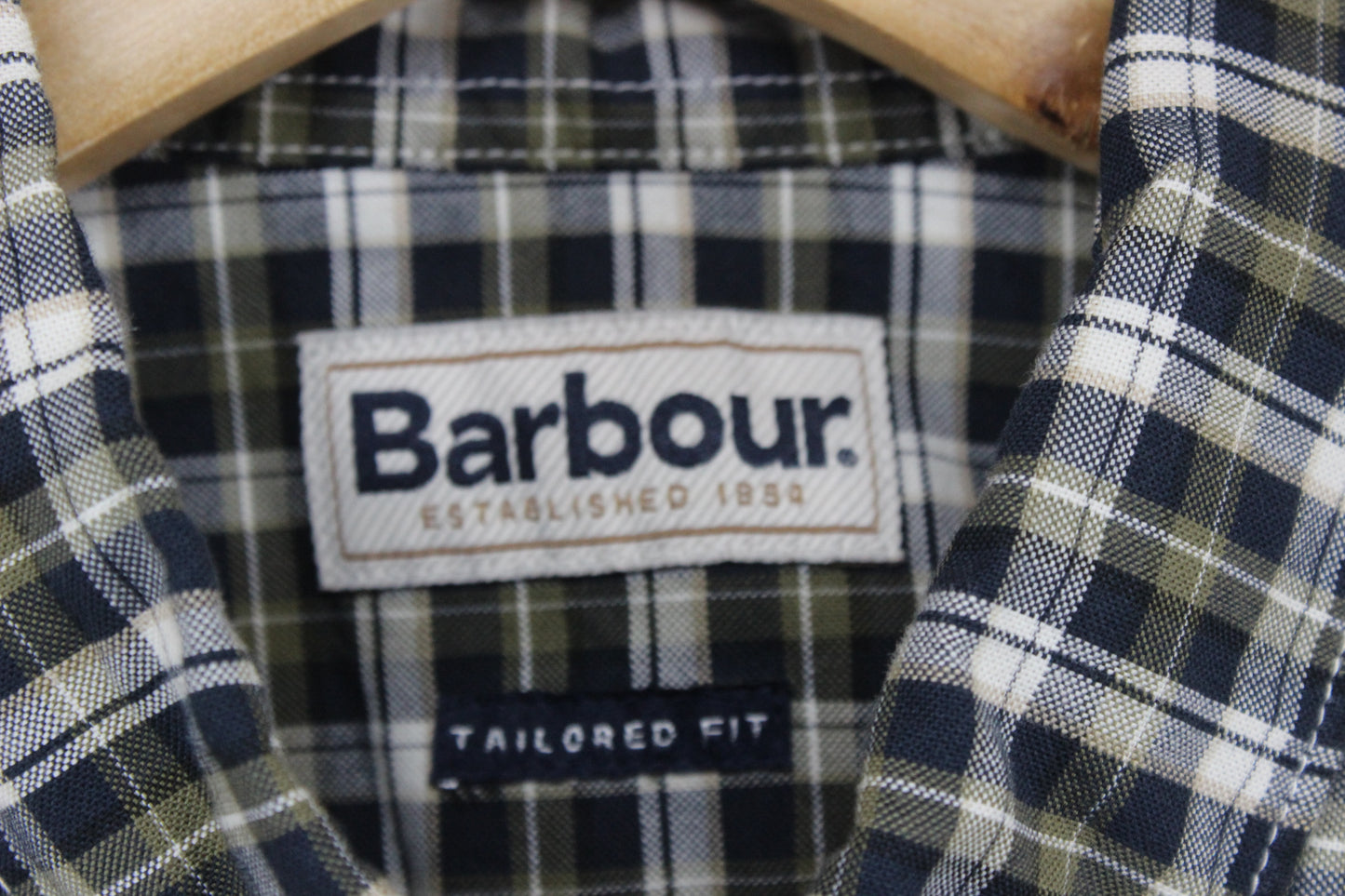 Mens Plaid Shirt Tailored Long Sleeve