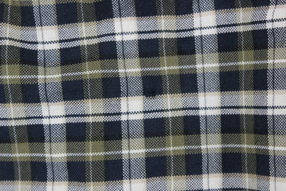 Mens Plaid Shirt Tailored Long Sleeve