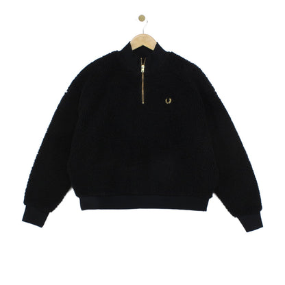 Womens 1/4 Zip Sweatshirt Oversized Sherpa Fleece