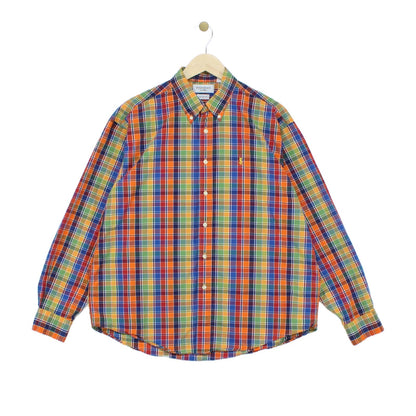Mens Plaid Shirt Long Sleeve