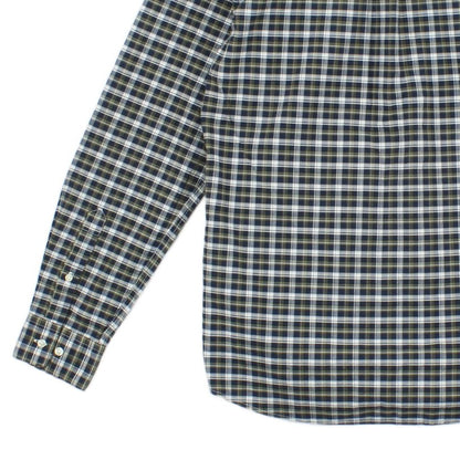 Mens Plaid Shirt Tailored Long Sleeve