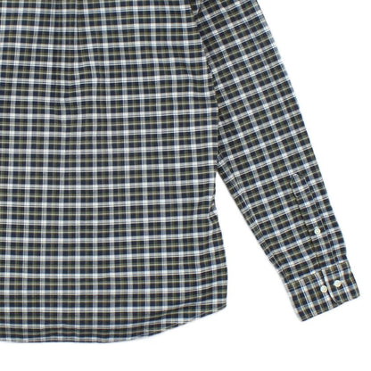 Mens Plaid Shirt Tailored Long Sleeve