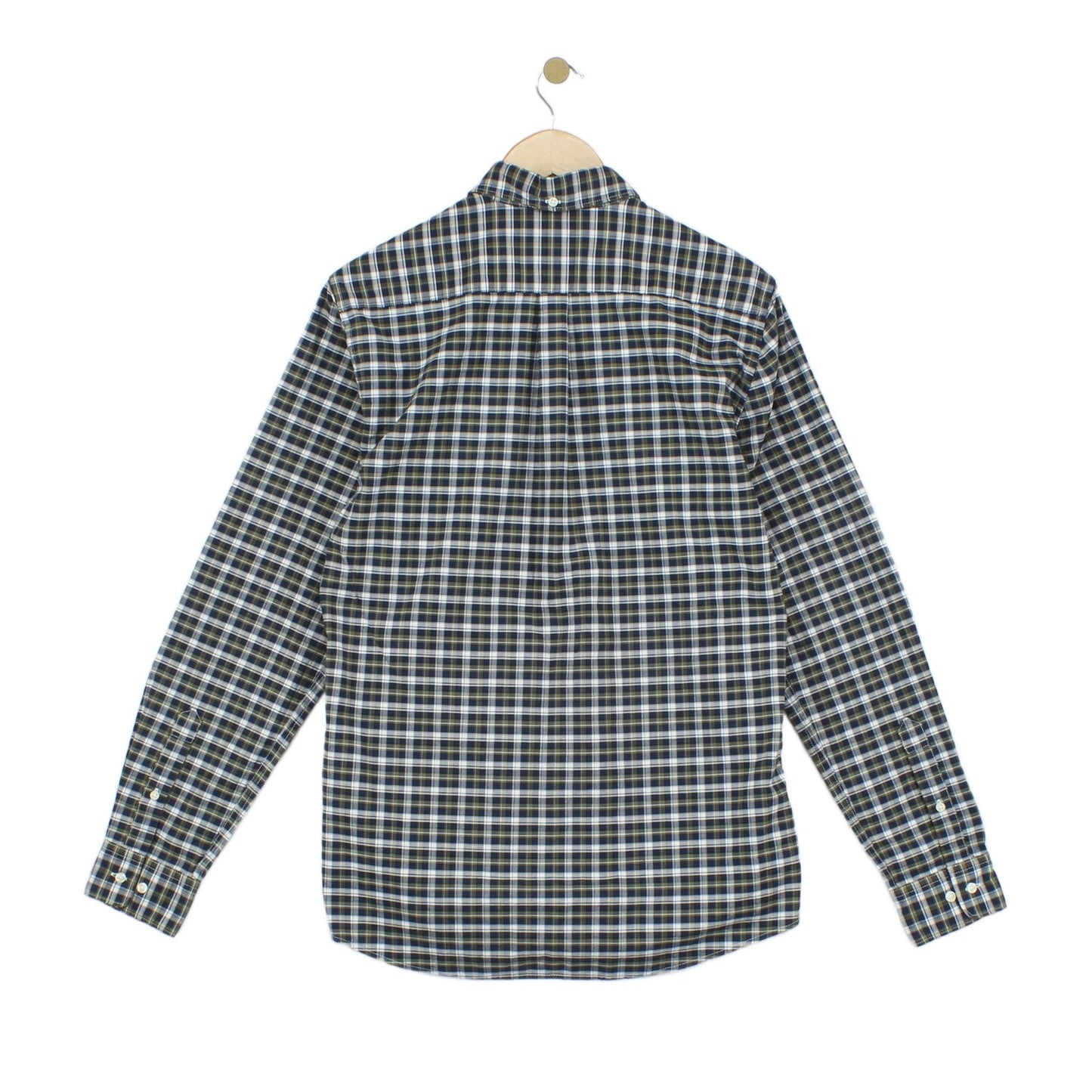 Mens Plaid Shirt Tailored Long Sleeve
