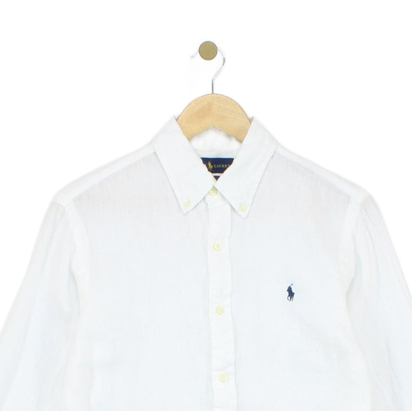 Mens Linen Shirt Slim Fit Button Down Long Sleeve