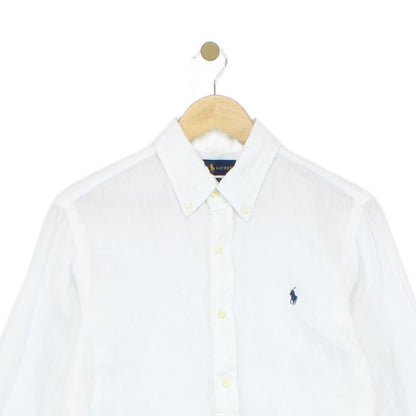 Mens Linen Shirt Slim Fit Button Down Long Sleeve