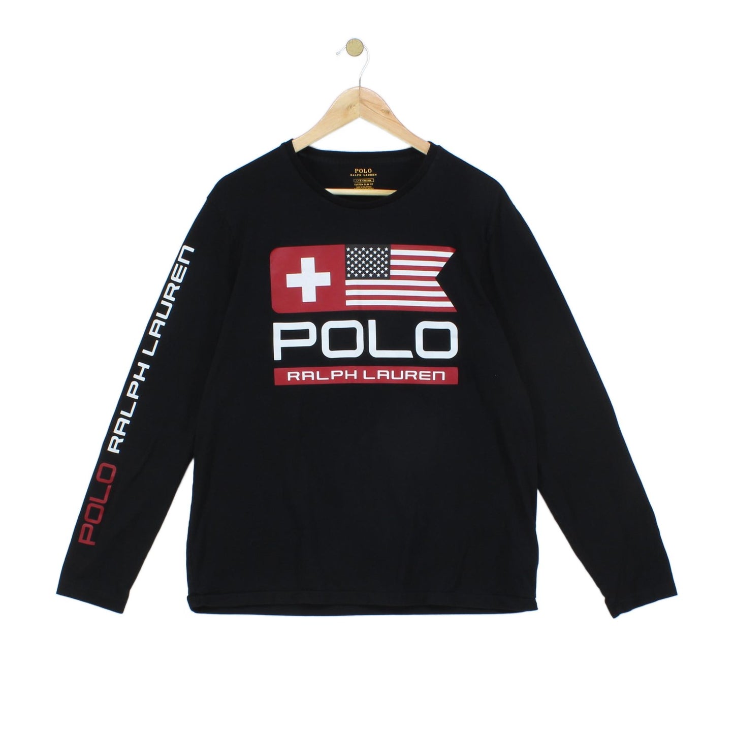 Mens T-Shirt Graphic Flag Custom Slim Fit