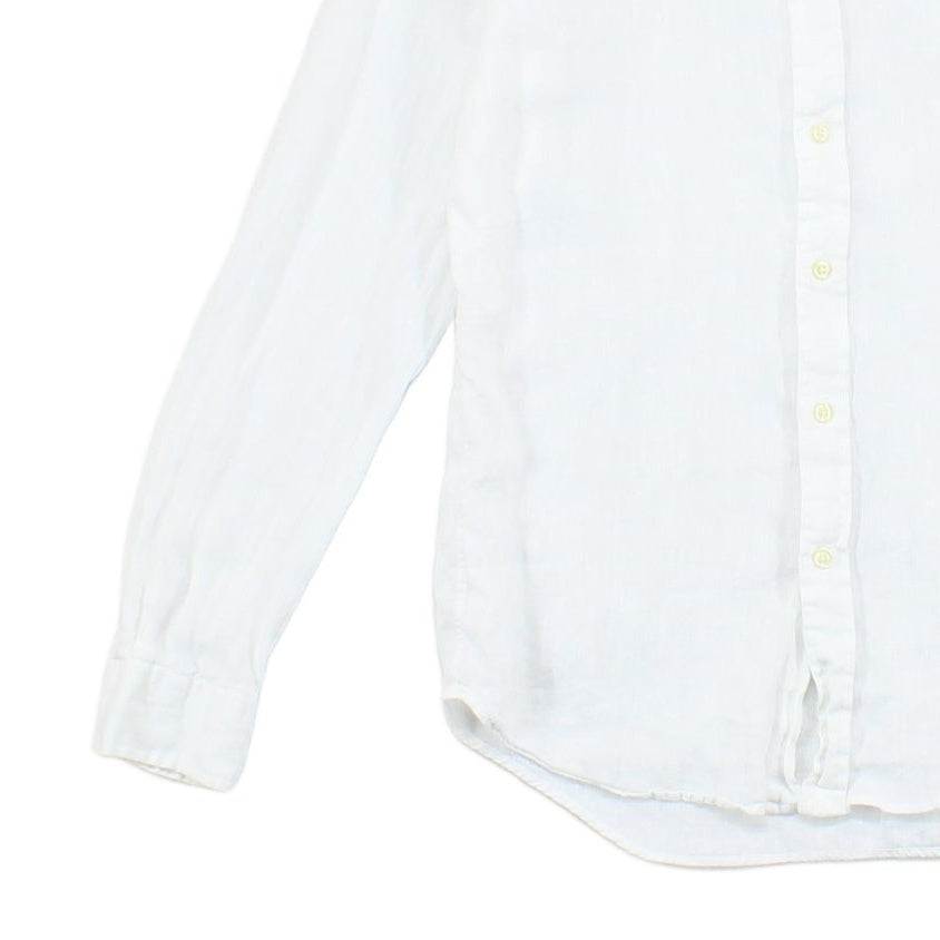 Mens Linen Shirt Slim Fit Button Down Long Sleeve