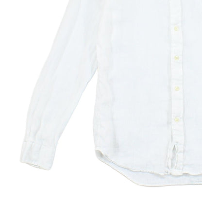 Mens Linen Shirt Slim Fit Button Down Long Sleeve