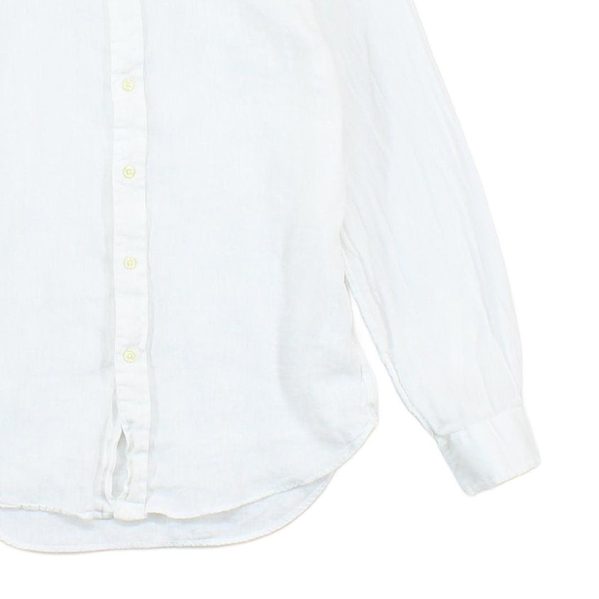 Mens Linen Shirt Slim Fit Button Down Long Sleeve
