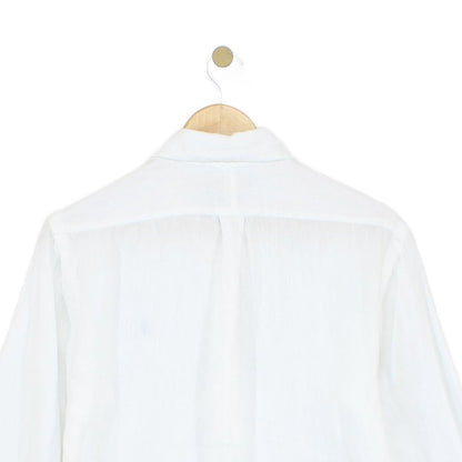 Mens Linen Shirt Slim Fit Button Down Long Sleeve