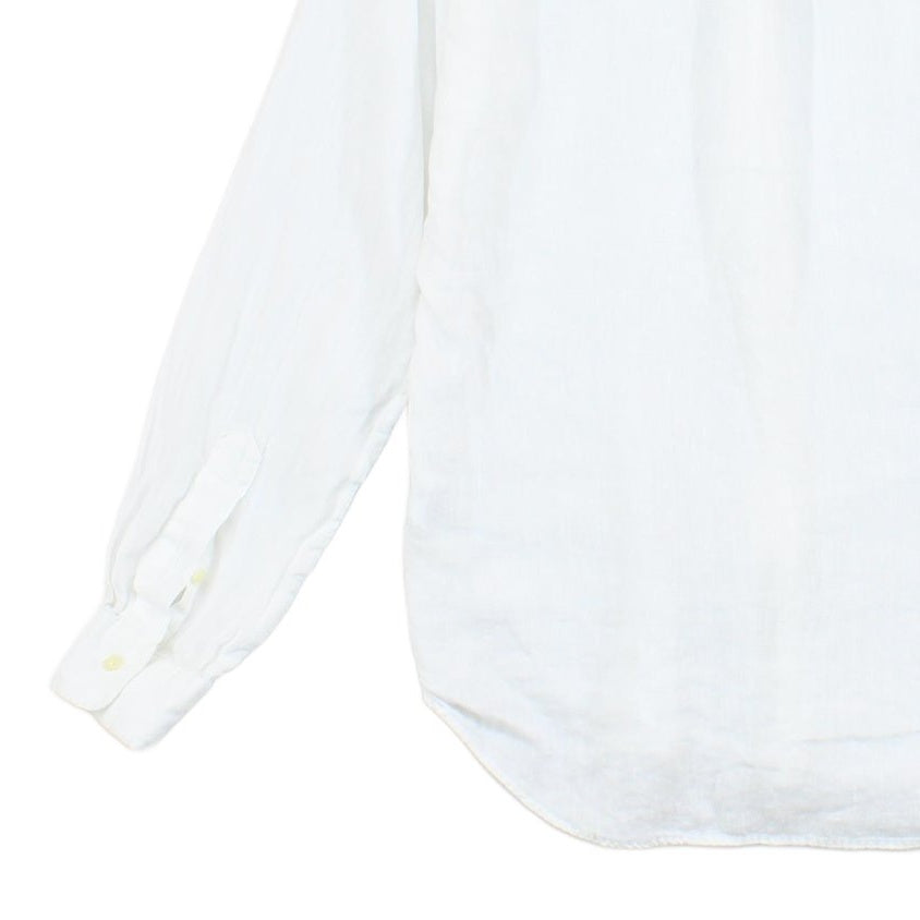 Mens Linen Shirt Slim Fit Button Down Long Sleeve