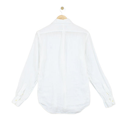 Mens Linen Shirt Slim Fit Button Down Long Sleeve